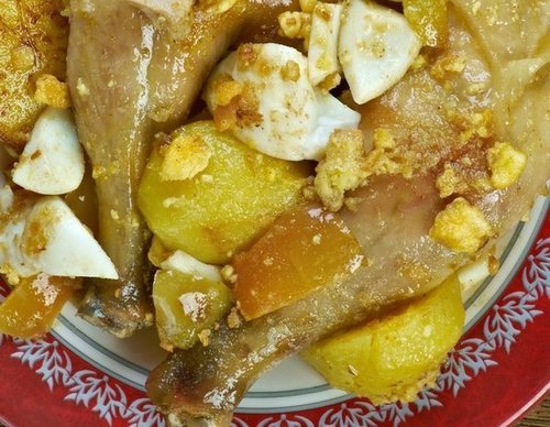 Pollo en pepitoria
