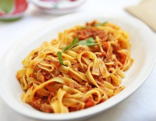 Tallarines al pomodoro