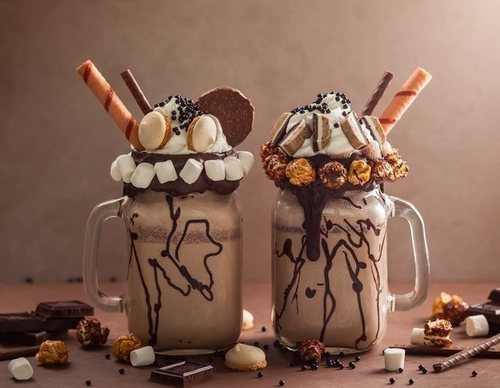 Batido de vainilla y chocolate