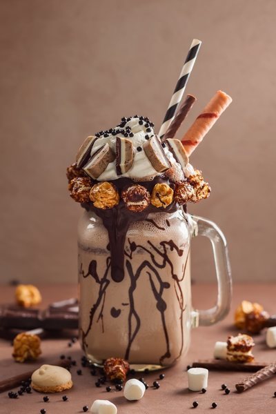 Batido de vainilla y chocolate