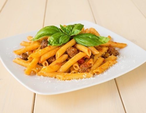 Macarrones con chorizo