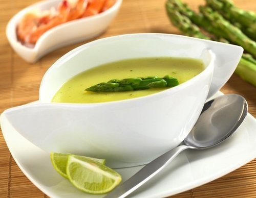 Crema de espárragos verdes