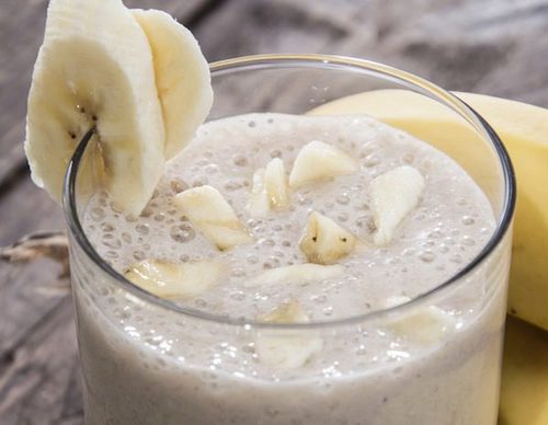Batido de plátano y avena