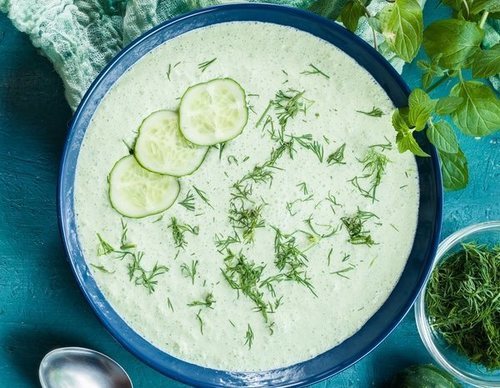 Gazpacho de yogur y pepino