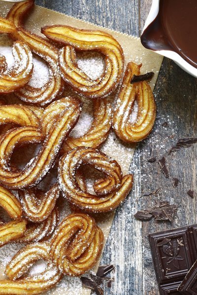Churros con chocolate