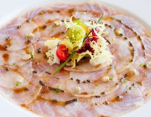 Carpaccio de bacalao