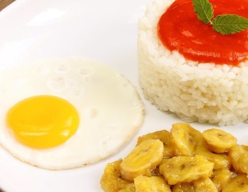 Arroz a la cubana