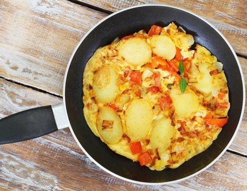 Tortilla vegana de tofu