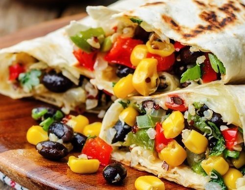 Burritos vegetarianos