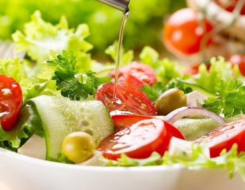 Ensalada de tomate y pepino