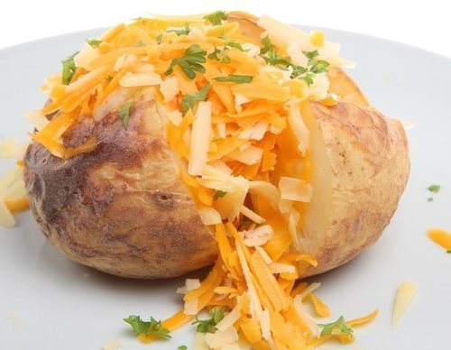 Patatas rellenas de verduras