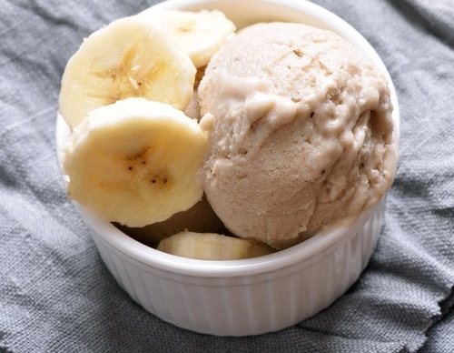 Helado de plátano