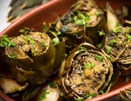 Alcachofas al horno