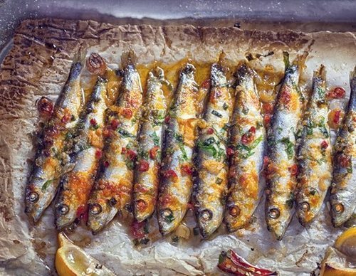 Sardinas al horno