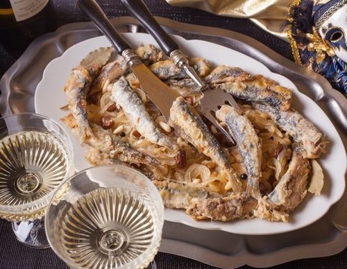 Sardinas a la veneciana