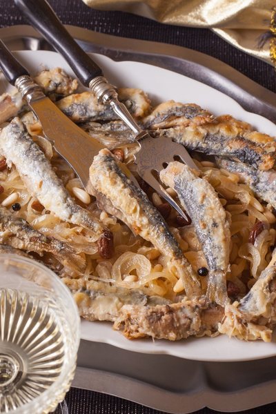 Sardinas a la veneciana