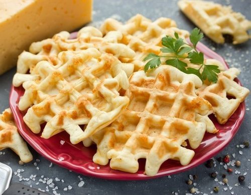 Gofres de queso