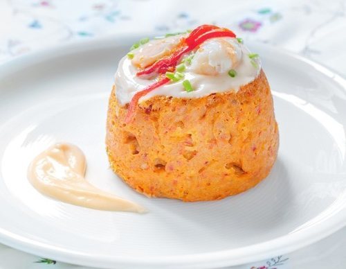 Flan de merluza