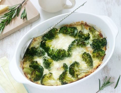 Brócoli gratinado al horno