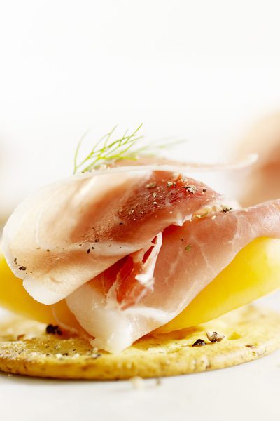 Carpaccio de melón con jamón