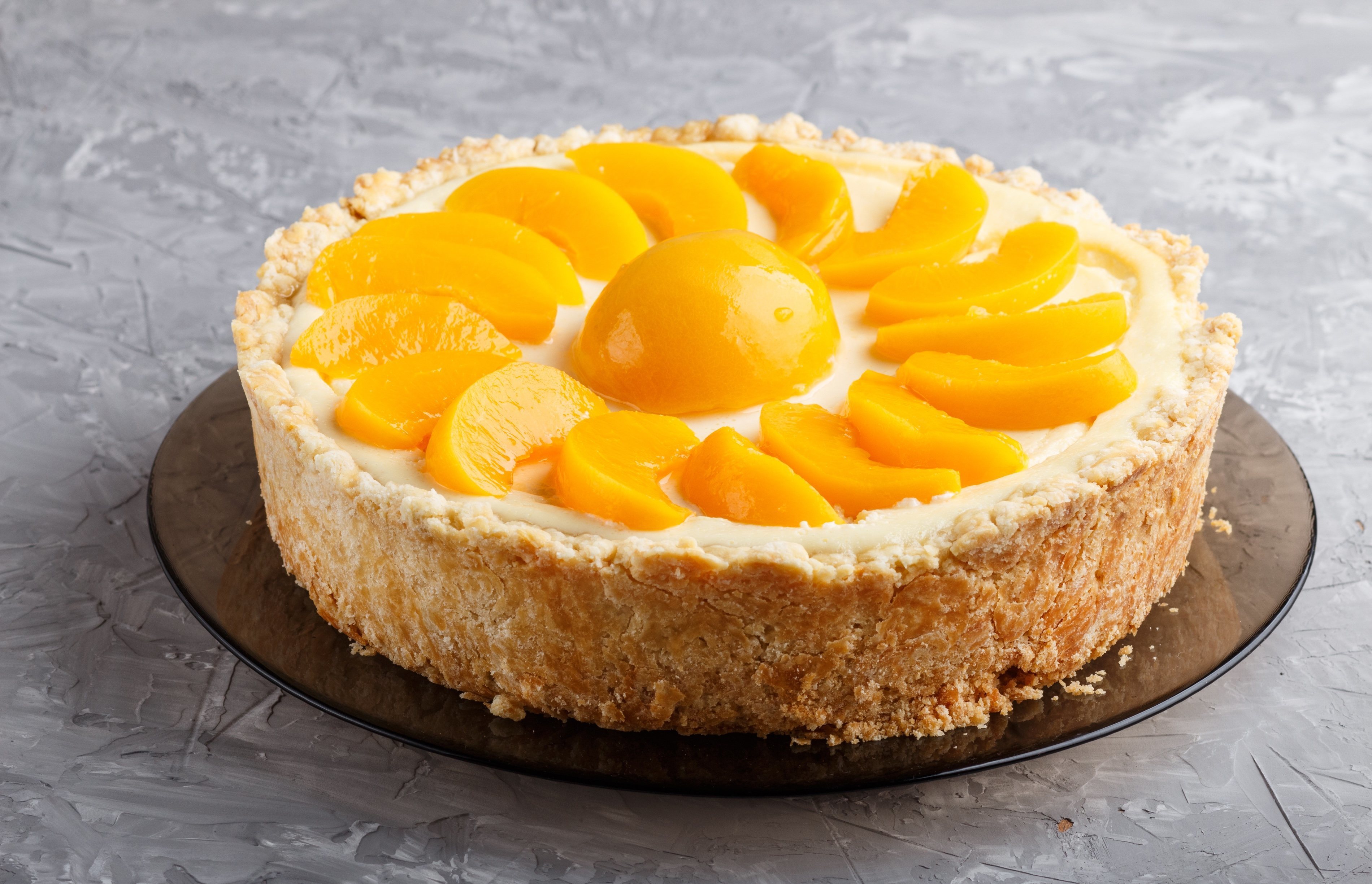Pastel de melocotón