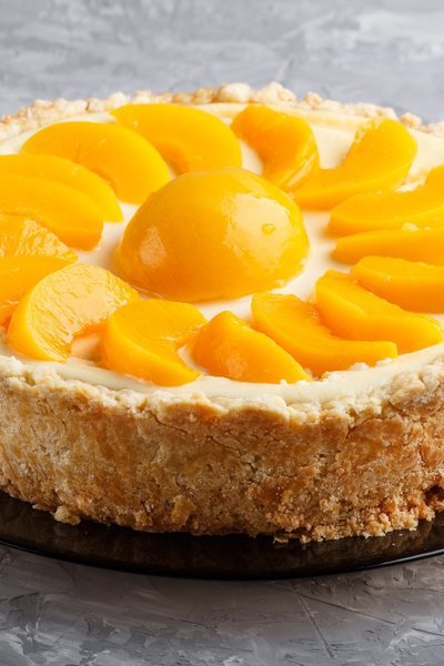 Pastel de melocotón