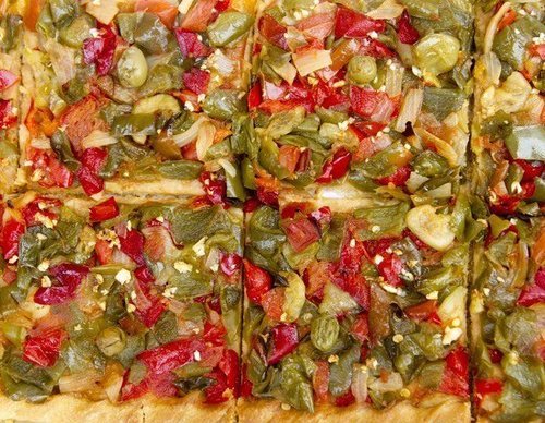 Coca de verduras