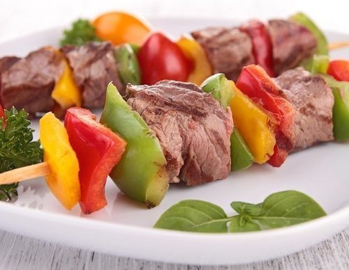 Brocheta de cerdo