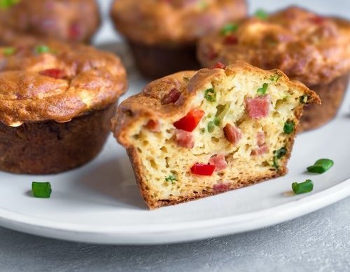 Muffins de verduras y bacon