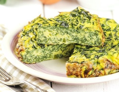 Tortilla de espinacas