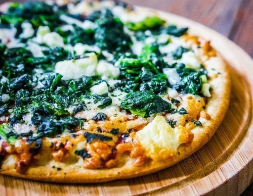 Pizza de espinacas