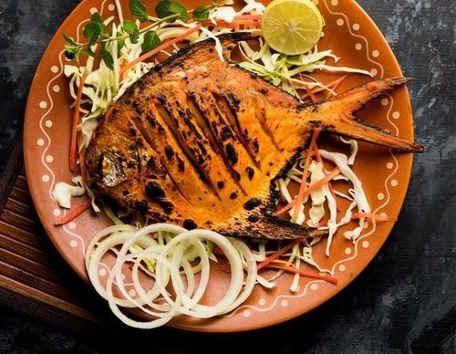 Palometa al horno