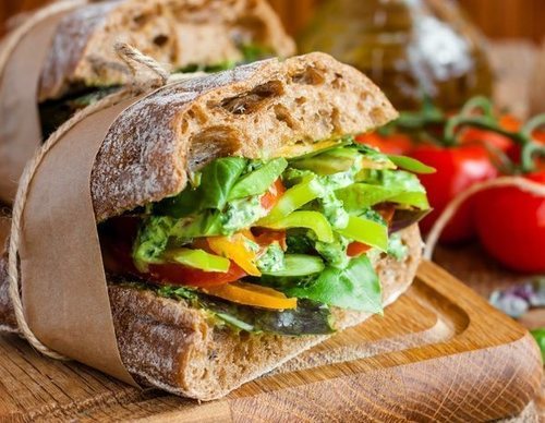 Sandwich de verduras