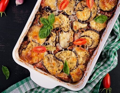 Berenjenas a la parmesana con pesto
