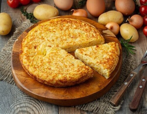 Tortilla de patatas trufada